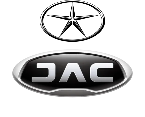 شعار شركة JAC، إحدى الشركات الصينية الرائدة في صناعة السيارات، التي تجمع بين الجودة والابتكار لتقديم مركبات موثوقة ومميزة. تُعرف JAC بتصاميمها العصرية وأدائها المتميز في الأسواق العالمية.
